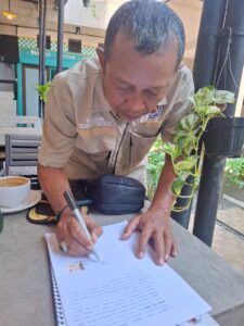 Keterangan Gambar: Penandatangan Akta Notaris PT Tabir Lentera Nusantara 