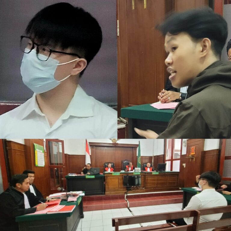 Foto; sidang di pengadilan negeri Surabaya