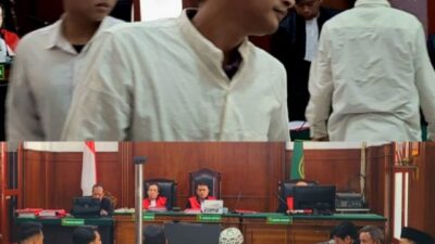 Foto; sidang di pengadilan negeri