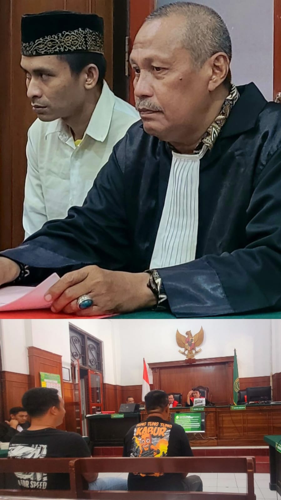 Foto ; sidang narkoba
