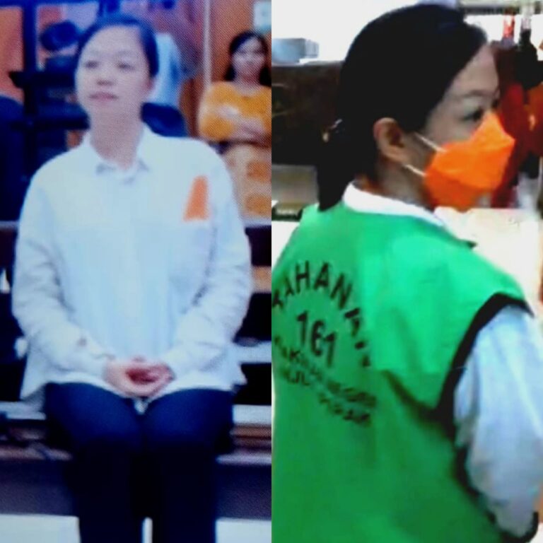 foto; sidang palsukan cek