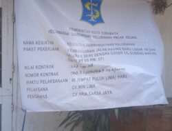 Proyek Paving di Wilayah Gubeng Masjid 2 Diduga Amburadul, CV WIN Lima Pelaksana Tidak Dapat Dikonfirmasi