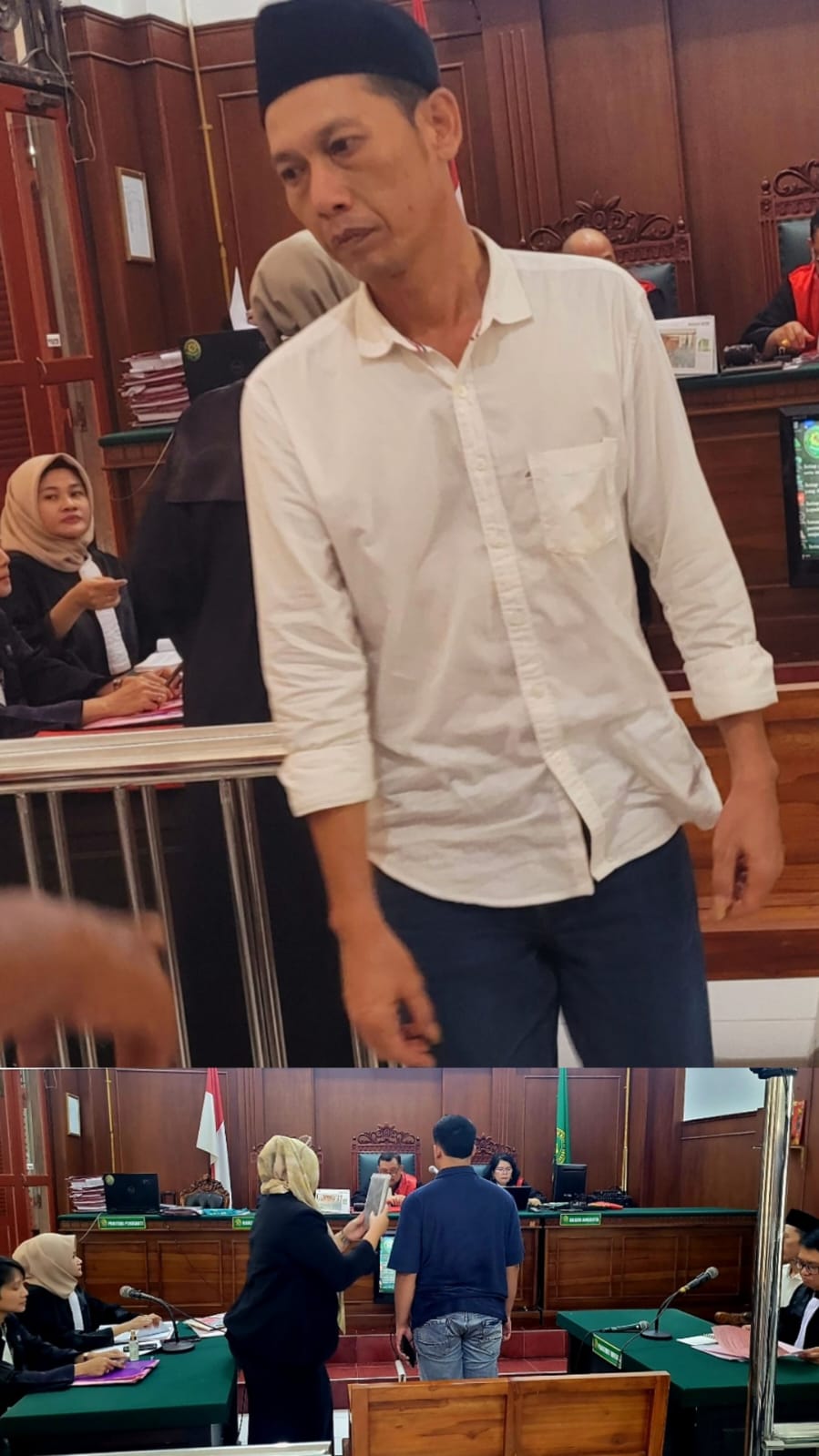 Foto ; sidang penitipan narkotika