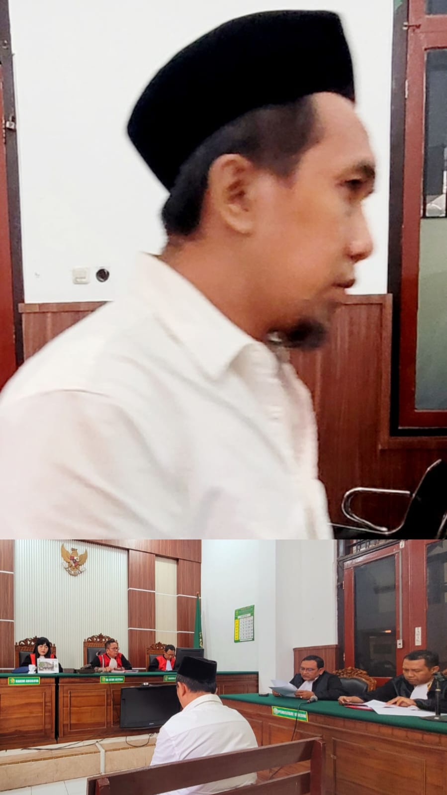 Foto; sidang pelaku narkoba