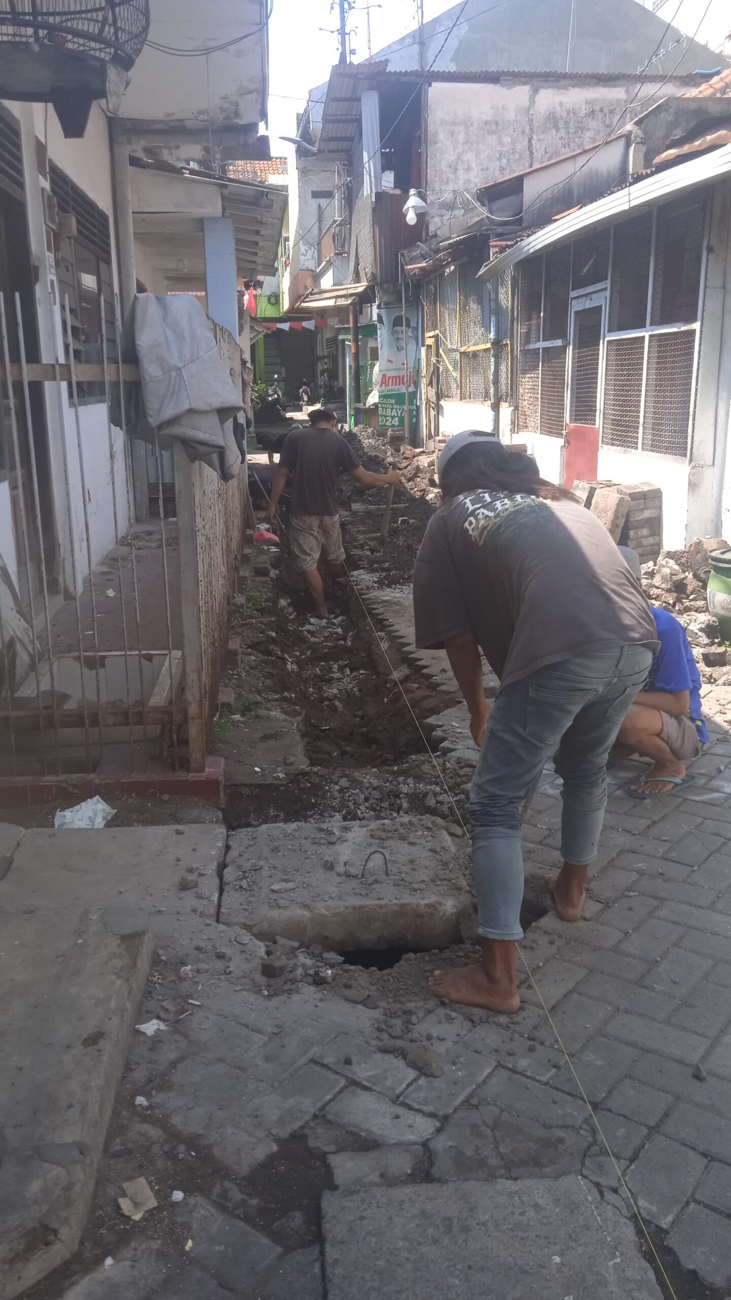 Foto; pekerja non APD