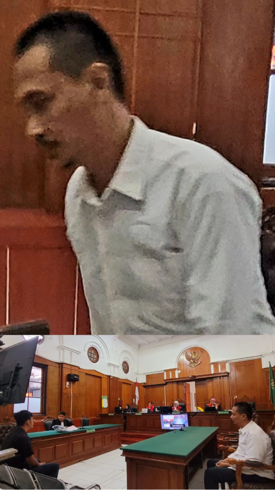 Foto; pembacaan vonis duplikat kunci