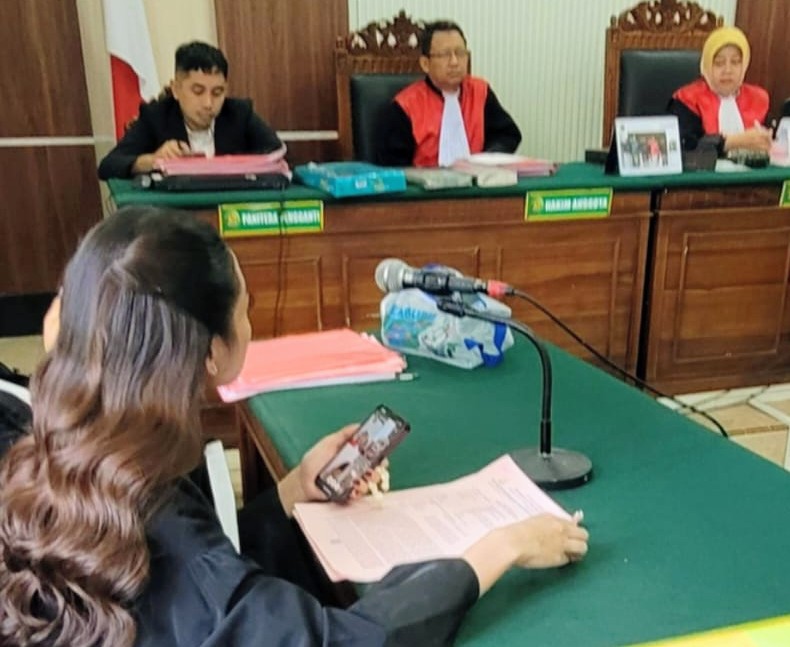 Foto: pleidoi pembelaan tuntutan