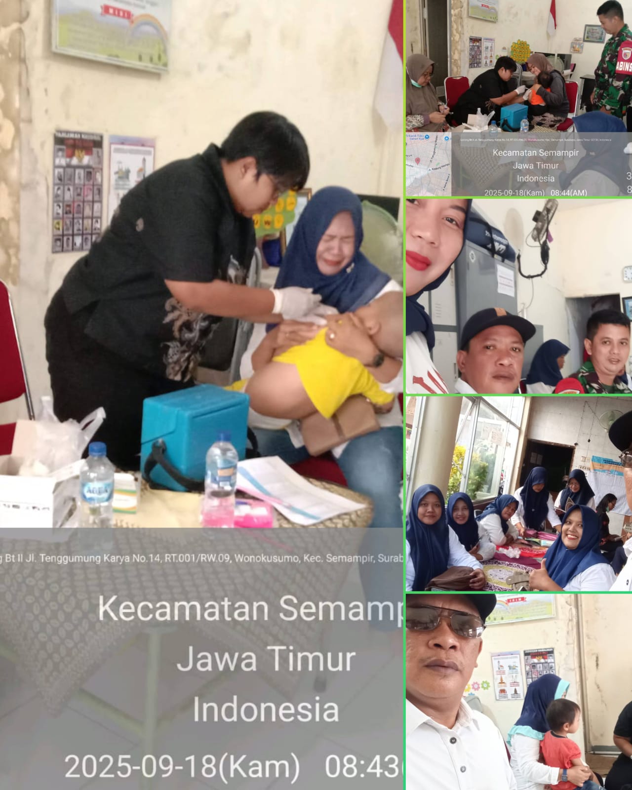 Foto; imunisasi di wilayah wonokusumo