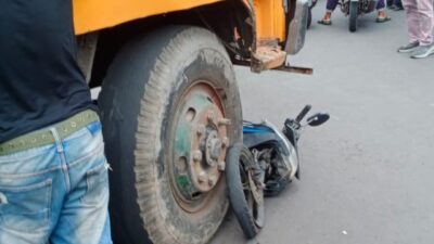 Foto; saat kejadian laka lantas