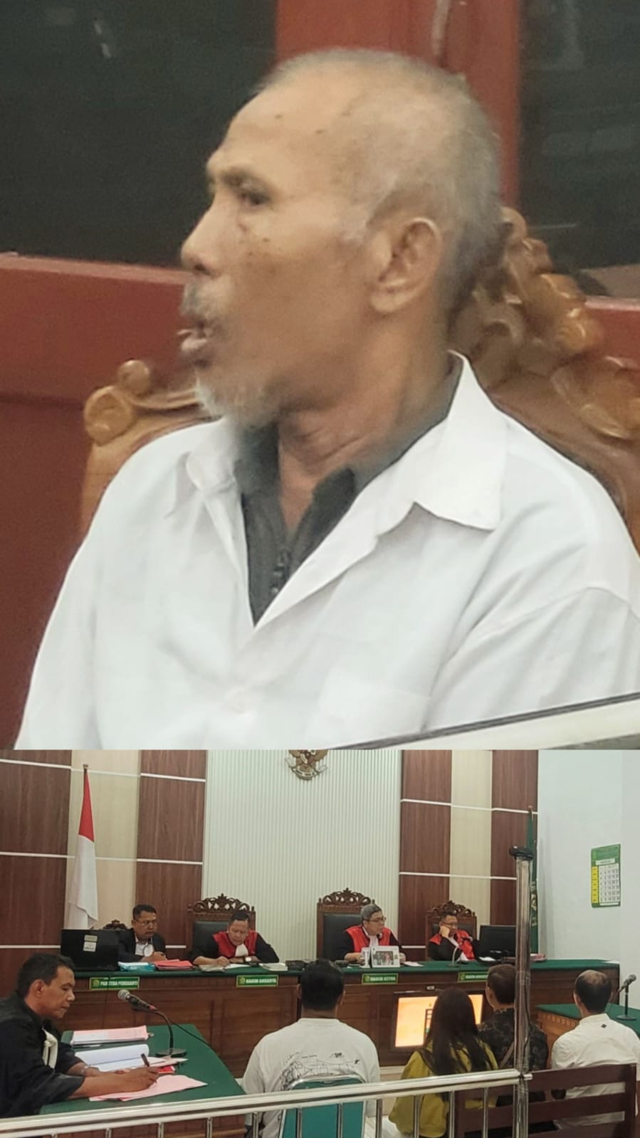 Foto! terdakwa tidak pernah melaporkan kehilangan motor tersebut ke polisi.