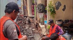 Foto; pekerjaan di lokasih camat Sawahan