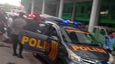 Foto : setelah kejadian pondok roboh.