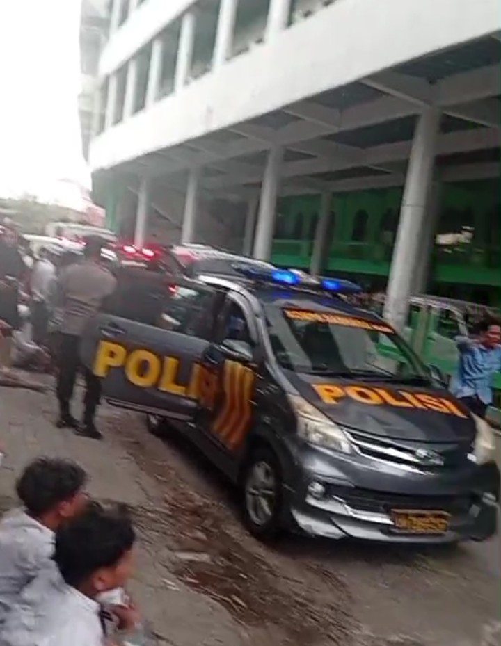 Foto : setelah kejadian pondok roboh.