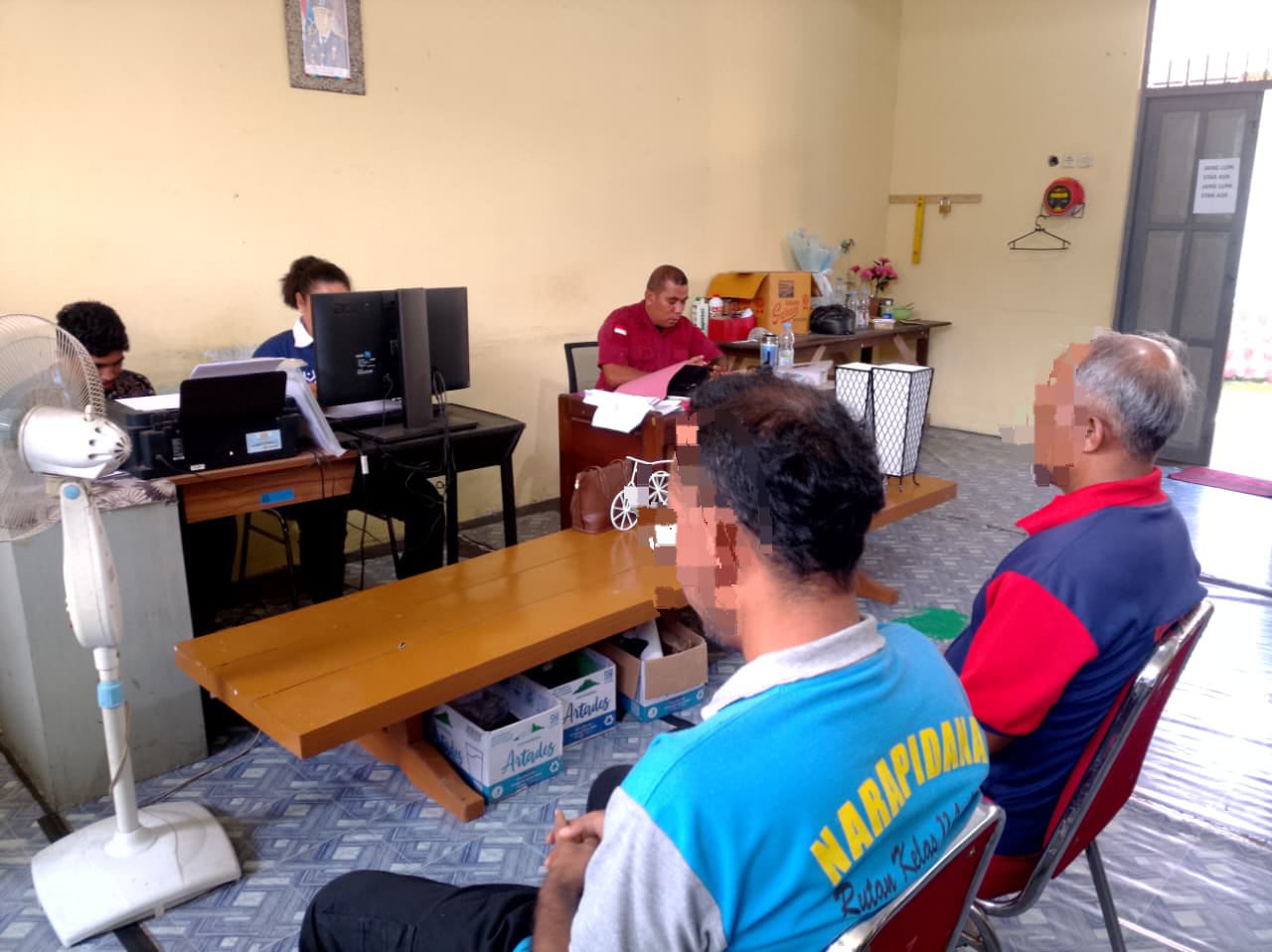 Foto; pertemuan kolaborasi dengan Disnaker Maluku