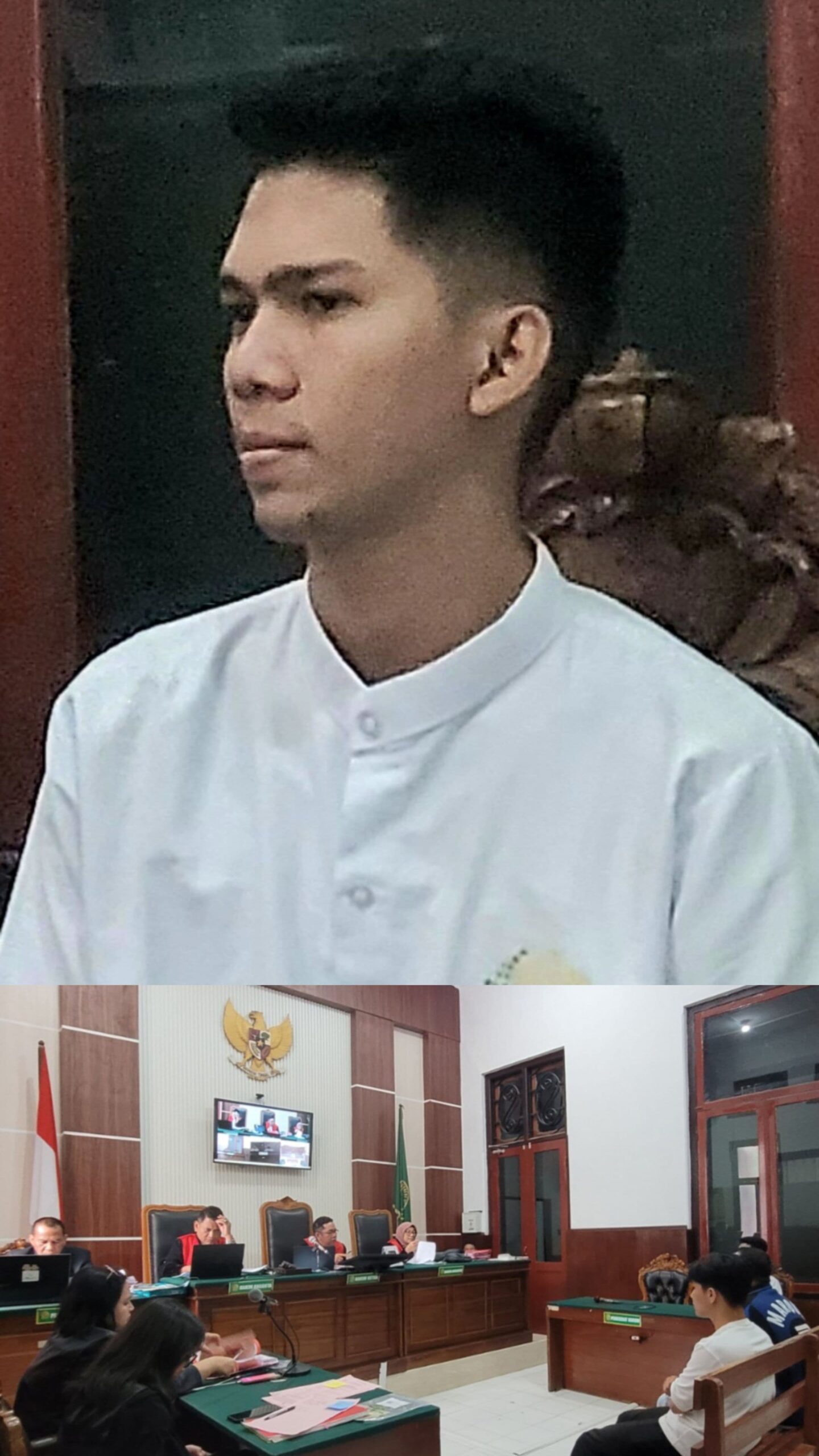 Foto; menjalani sidang putusan di PN Surabaya