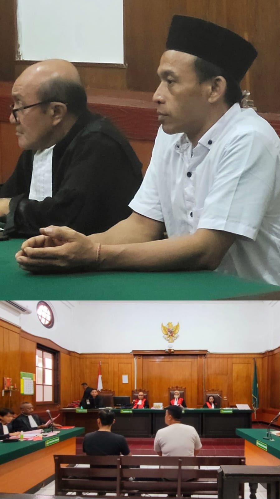 Foto ; menjalani pemeriksaan saksi dan terdakwa