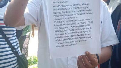 Foto; menerangkan menunggu proses hukum