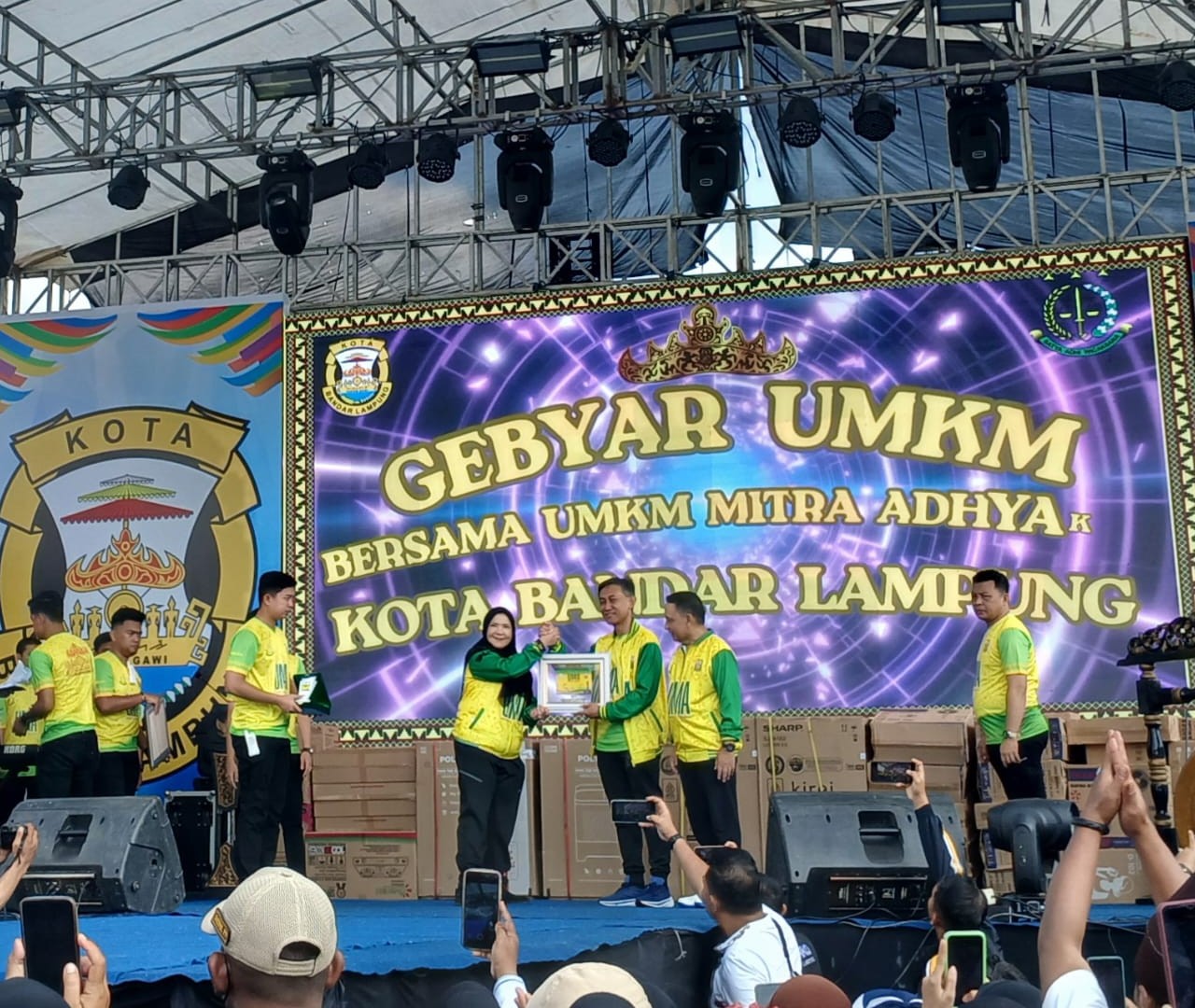 Foto; momen pembukaan umkm Lampung