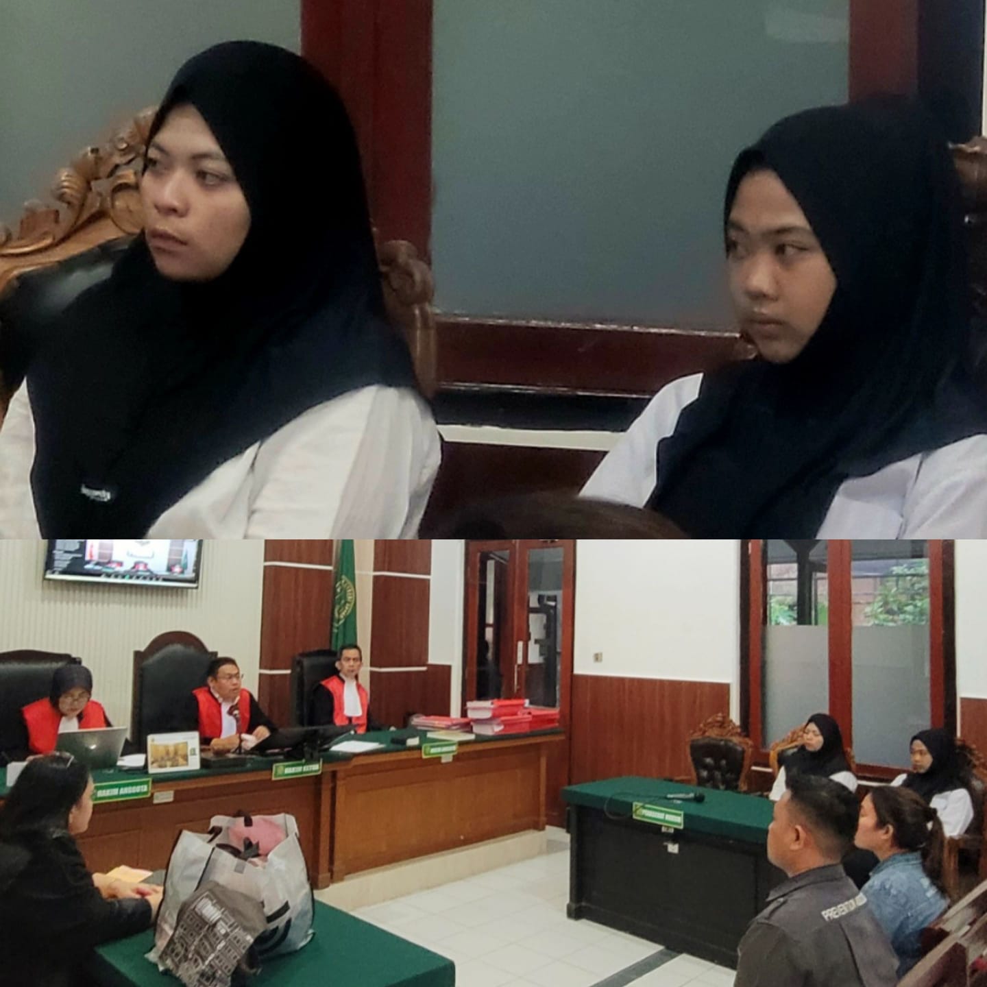 Foto :agenda pembacaan tuntutan