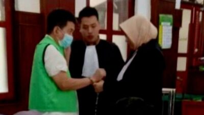 Foto;sidang agenda pembacaan tuntutan