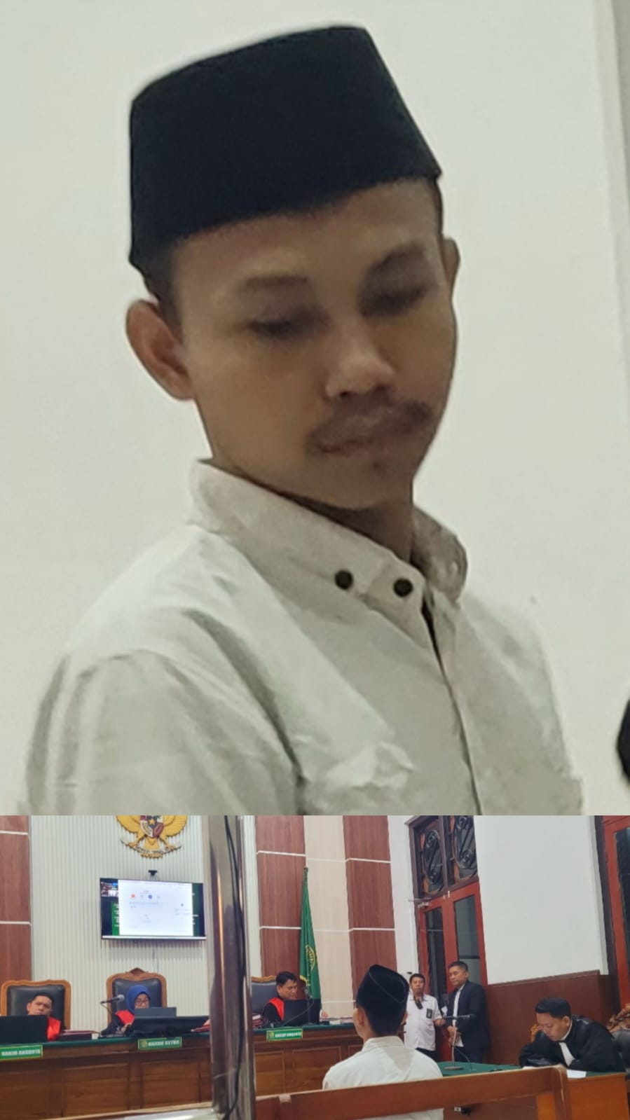 Foto: menjalani sidang tuntutan