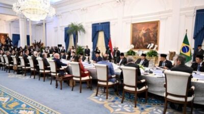 Prabowo Jamu Presiden Brasil dengan Sajian Khas Nusantara di Istana Merdeka