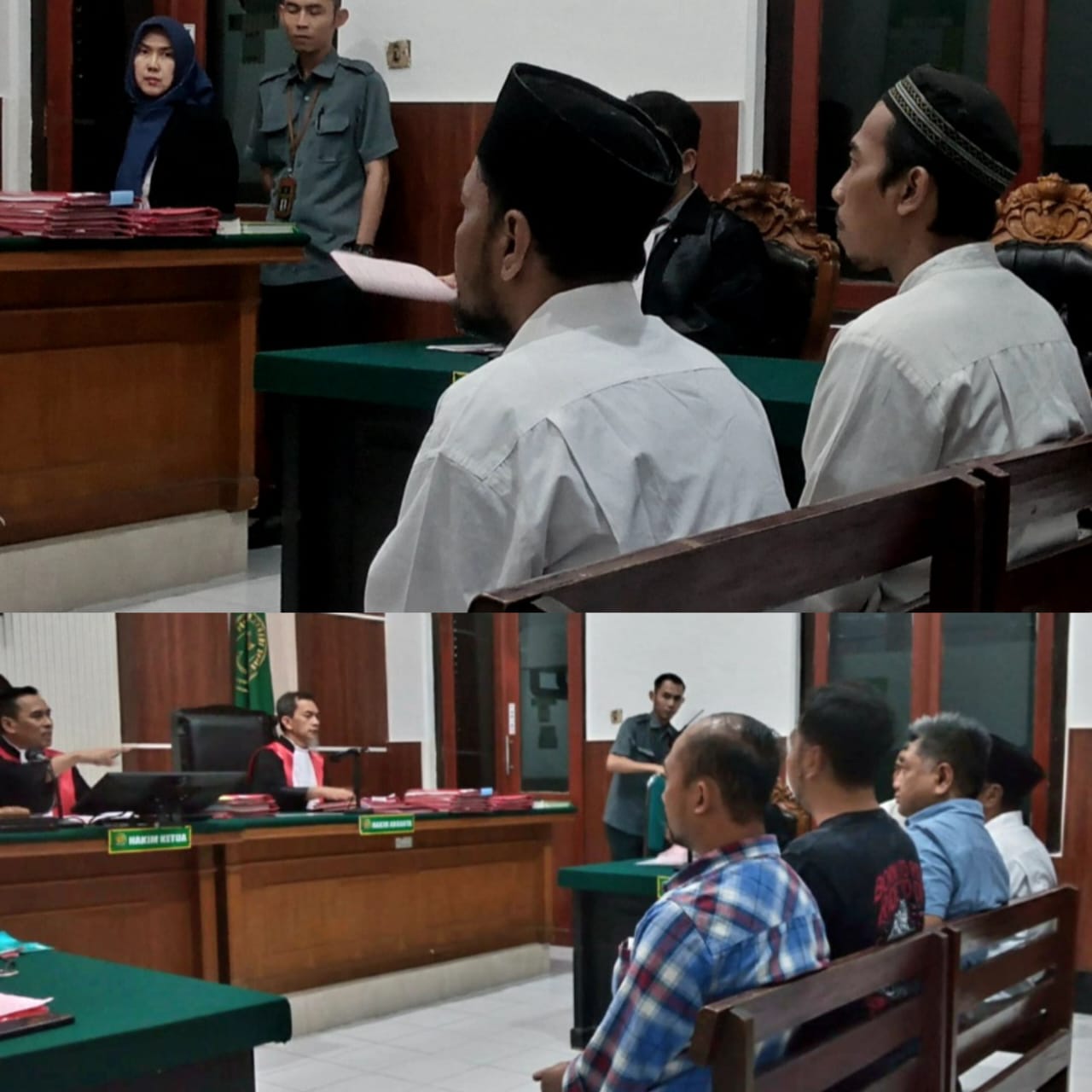 Foto; agenda keterangan saksi