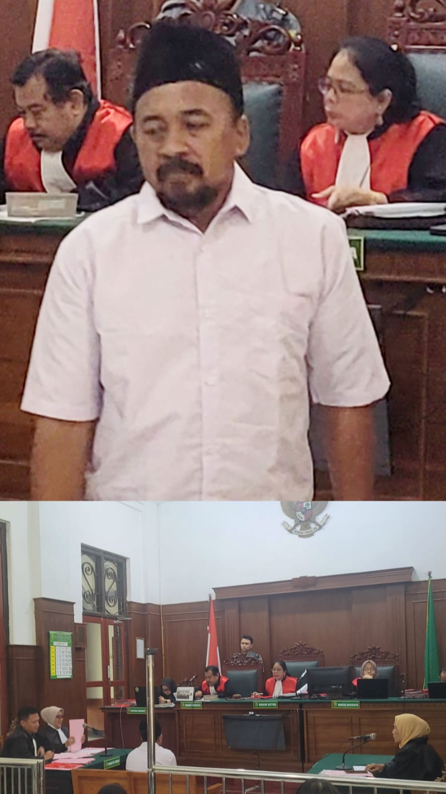 Foto; sidang dakwaan
