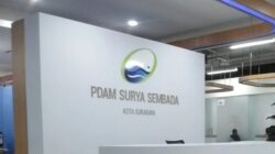 Logo resmi PDAM Surya Sembada Kota Surabaya dengan tulisan perusahaan di atas background putih, sebagai identitas visual perusahaan air minum daerah.