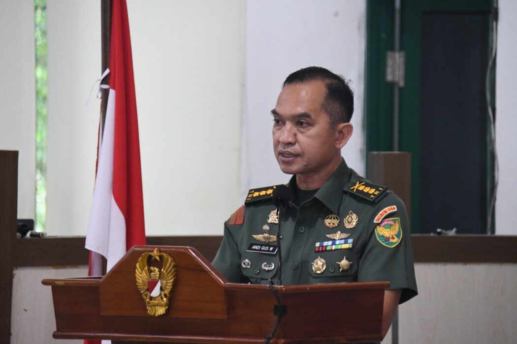 Kasrem 044/Gapo menyampaikan sambutan RAT Primkop Kartika Gapo di Palembang