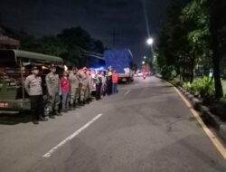 Saat Lampu Biru Menyala, Patroli Harkamtibmas Polsek Semampir Dimulai