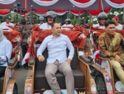 Presiden Prabowo Menyalurkan 200 Becak Listrik kepada Pemerintah Kota Surabaya