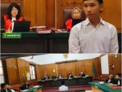 SIDANG DEMO ANARKIS GEDUNG GRAHADI MERUSAK FASILITAS NEGARA ACHMAD RIVALDO DIHUKUM 5 BULAN 15 HARI PENJARA