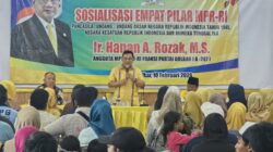 Anggota MPR/DPR RI Fraksi Partai Golkar Ir. H. Hanan A Rozak MS melakukan Sosialisasi Empat Pilar MPR-RI di Kota Bandar lampung Selasa (10/2/2026)