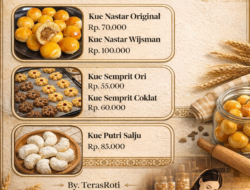 TerasRoti by Bu Marsi Buka Pemesanan Kue Kering Lebaran 2026