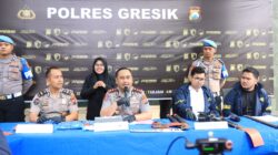 Polres Gresik Amankan Komplotan Residivis Pencuri Kabel PLN Lintas Daerah