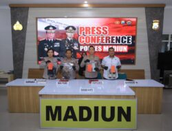 Polres Madiun Amankan Dua Tersangka Curanmor Modus Incar Motor di Persawahan dan Teras Rumah