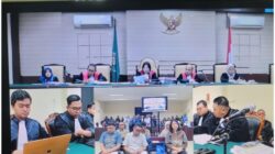 HAKIM TOLAK EKSEPSI ENAM PEJABAT PELINDO APBS HADAPI PEMBUKTIAN KASUS KORUPSI PENGERUKAN KOLAM Rp. 83 MILIAR