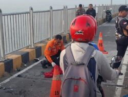 Seorang pejalan kaki harus meregang nyawa akibat terjangan kendaraan beroda dua di Jembatan Suramadu