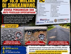 Proyek Jalan Gambir Singkawang Disorot Dugaan Mutu Aspal Tidak Sesuai Standar