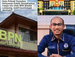 Bocorkan Data Pribadi, Pemohon Layanan Publik Laporkan BPN Bandar Lampung Ke Polda Lampung