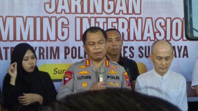 Polrestabes Surabaya Amankan 45 Tersangka Hasil Pengembangan Penyidikan Kasus Siber Internasional