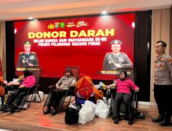 Sambut Hari Bhayangkara ke-80, Polres Pelabuhan Tanjung Perak Gelar Aksi Donor Darah, Kumpulkan 78 Kantong Darah. 