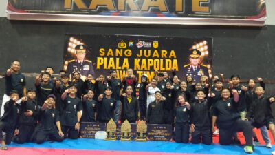 Polres Pelabuhan Tanjung Perak Borong 18 Medali dan Tiga Gelar Best of The Best di Kejuaraan Karate Piala Kapolda Cup 2026