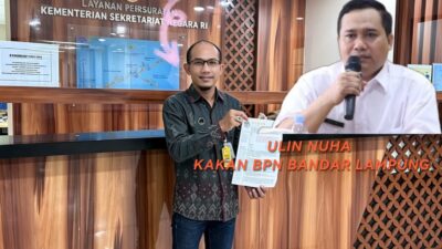 Kasus Bocor Data, DPP KAMPUD Lapor PRESIDEN dan MENPANRB Cabut WBK BPN Bandar Lampung