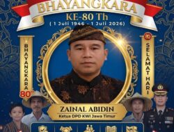 Hari Bhayangkara ke-80, Ketua DPD KWI Jatim Zainal Abidin Ajak Polri Terus Bersinergi Demi Terciptanya Kamtibmas