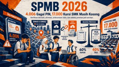 SPMB Jatim 2026: 4.006 Calon Siswa Gagal Dapat PIN 17.000 Kursi SMK Masih Kosong