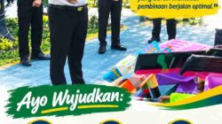Kebersihan Lingkungan Jadi Kunci Pembinaan, Kepala Rutan Surabaya Bagikan Alat Kebersihan