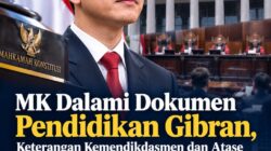 MK Dalami Dokumen Pendidikan Gibran, Keterangan Kemendikdasmen dan Atase Pendidikan Dijadwalkan