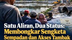 Satu Aliran Dua Status Sengketa Sempadan dan Akses Tambak di Keputih